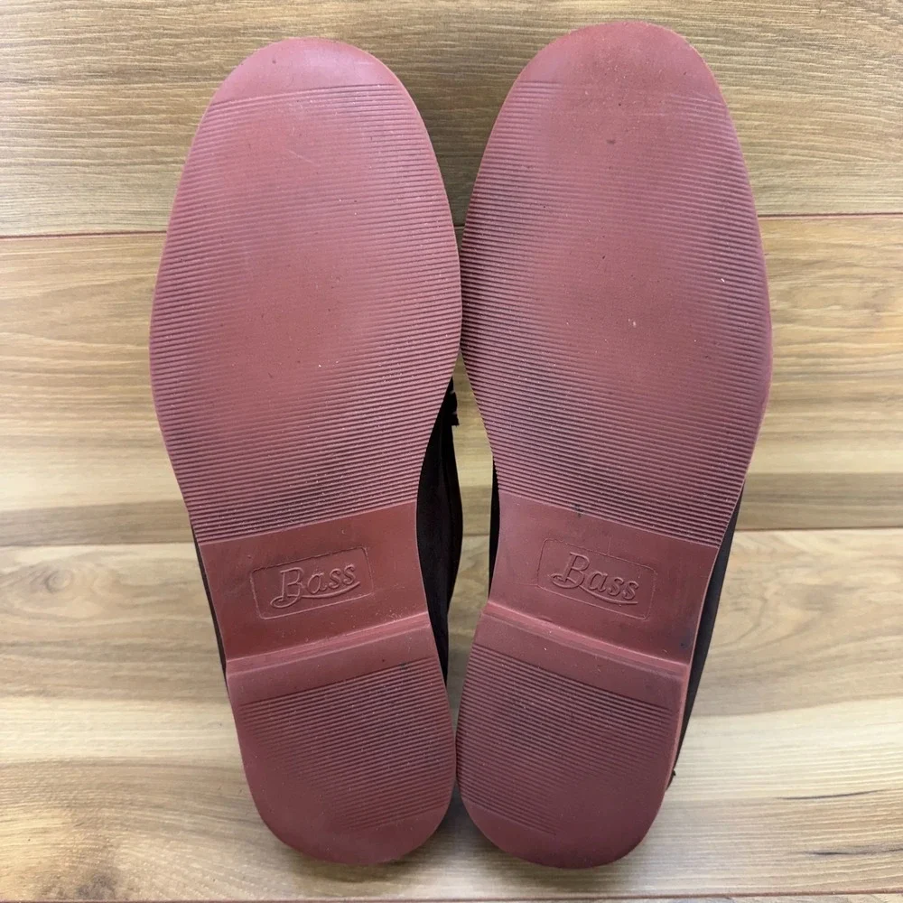 Weejuns GH Bass‎ Waldo Mens 13 D Mocha Brown Nubuck Loafer